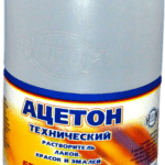 Ацетон технический 1 л — пластиковая бутылка