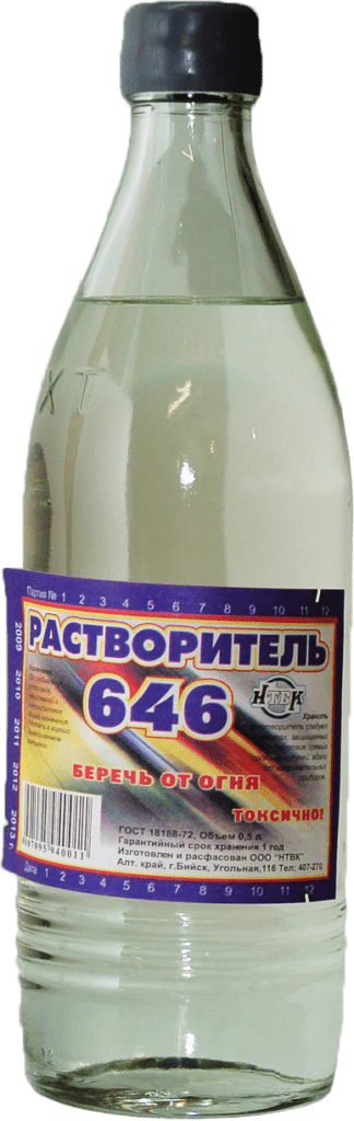 Уайт-спирит (нефрас С4-155/200) 0,5 л — ПЭТ-бутылка